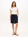 Blue Washed Regular Chino Shorts  Women