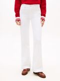 Alb Mid Rise Flared White Jeans  Femei