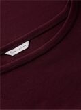 Rosu T-Shirt Cu Maneca Trei Sferturi Croiala Slim Si Guler Boat  Femei