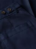 Blue Pantaloni Chino Cu Croiala Larga Cu Logo Brodat  Femei