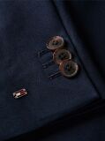 Blue Sacou Appliqué Cu Croiala Regular Si Logo  Femei