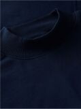 Blue T-Shirt Cu Guler Rotund Si Nasturi Aurii  Femei