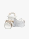 White Glitter Strap Metallic Sandals  Girls