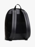 Black Hilfiger Flag Mixed Texture Dome Backpack  Men