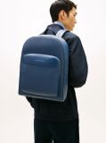 Blue Hilfiger Flag Mixed Texture Dome Backpack  Men