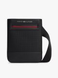 Negru Geanta Crossbody Cu Logo Metalic  Barbati
