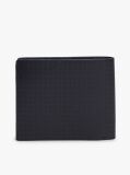 Blue Embossed Flag Leather Card And Coin Wallet  Men