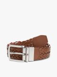 Multi Denton Reversible Woven Leather Belt  Men