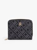 Negru Portofel Hilfiger Icon Cu Fermoar Jacquard Si Logo  Femei