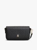 Black Hilfiger Icon Embossed Logo Crossbody Bag  Women