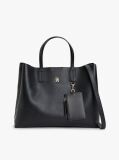 Negru Geanta Satchel Hilfiger Icon Pebble Grain  Femei