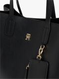Negru Geanta Satchel Hilfiger Icon Pebble Grain  Femei