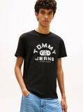 Black Graphic Crew Neck Jersey T-Shirt  Men