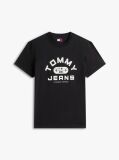 Black Graphic Crew Neck Jersey T-Shirt  Men