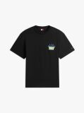 Black Bubble Logo Textured Jersey Relaxed T-Shirt  Men