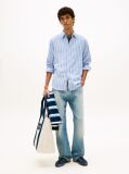 Multi Regular Fit Stripe Linen Blend Shirt  Men