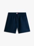 Blue Logo Relaxed Shorts With Linen  Men