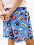 Multi Pantaloni Scurti Relaxed Din Poplin Imprimati  Barbati