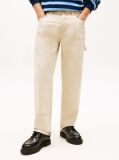 Bej Jaimie Pantaloni Relaxati Twill  Barbati