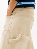 Bej Jaimie Pantaloni Relaxati Twill  Barbati