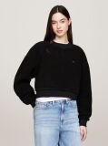 Black Teddy Fleece Oversized Sweatshirt  Women