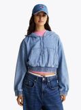 Denim Hanorac Cropped Din Denim  Femei