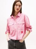 Multi Camasa Crop Relaxata Cu Broderie Crest  Femei