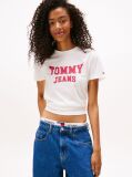 Bej Tricou Varsity Cu Guler Rotund  Femei