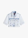 Denim Cropped Denim Trucker Jacket  Women