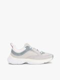 Grey Contrast Texture Modern Runner Trainers  Men
