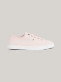 Pink Enamel Flag Canvas Trainers  Women
