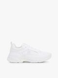 Alb Pantofi Sport Chunky Din Piele Cu Texturi Mixte  Femei