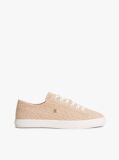 Beige TH Monogram Textured Trainers  Women