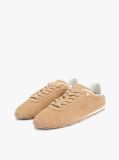 Brown Suede TH Monogram Low Profile Trainers  Women