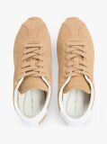 Brown Suede TH Monogram Low Profile Trainers  Women