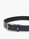 Blue Kids' Square Buckle Leather Belt  Kids Unisex