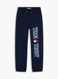 Blue Pantaloni Joggers Cu Picior Larg Si Mansete  Baieti