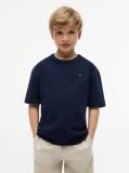Blue T-Shirt Cu Logo Graphic  Baieti