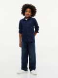 Blue Camasa Jacquard Cu Croiala Regular  Baieti