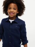Blue Camasa Jacquard Cu Croiala Regular  Baieti