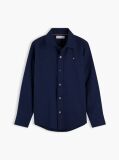 Blue Camasa Jacquard Cu Croiala Regular  Baieti