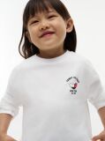 White Heart Logo Slim Long Sleeve T-Shirt  Girls
