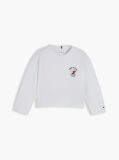 White Heart Logo Slim Long Sleeve T-Shirt  Girls