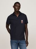 Blue Regular Vertical Flag Polo Shirt  Men