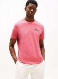 Roz Tricou Cu Guler Rotund Cu Logo  Barbati