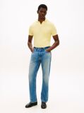 Galben Tricou Polo Din Tricot Interlock Cu Croiala Regular  Barbati