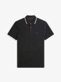 Negru Tricou Polo Pique Cu Croiala Regular  Barbati