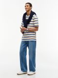 Multi Mixed Stripe Relaxed Jersey T-Shirt  Men