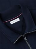 Blue Logo Mock Neck Zip-Thru Sweatshirt  Men