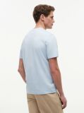 Blue Tricou Cu Guler Rotund Si Logo  Barbati